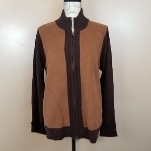 NWOT Jaclyn Smith Classic Plus Brown Jacket Sz X